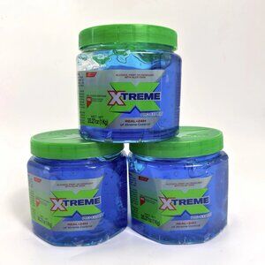 Wet Line Xtreme Professional Styling Gel 35.27 oz Blue Extreme Lot of 3